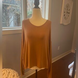 Jackson Rowe Warm Tan Long Sleeve Top